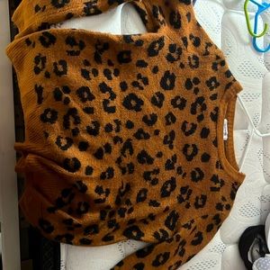 Old Navy Cheetah Print Sweater
